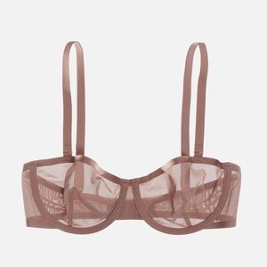 CUUP 34G The Balconette Taupe Bra
